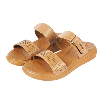 Unisoft Women's Sandals | Premium Soft Orthopedic Slip-on Summer Casual Slippers | Lightweight, Medium Arch-USL_462_403