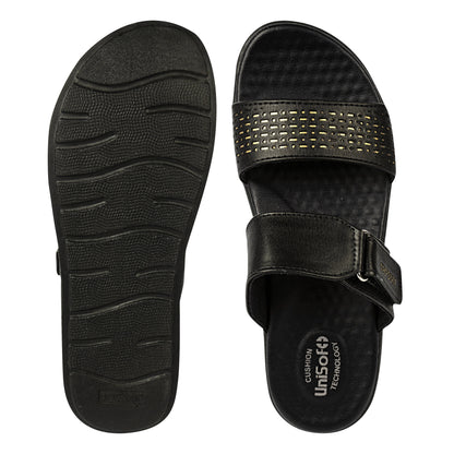 Unisoft Women's Sandals | Premium Soft Orthopedic Slip-on Summer Casual Slippers | Lightweight, Medium Arch-USL_462_403