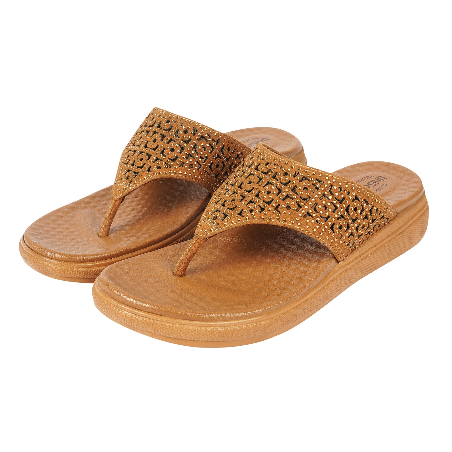 Unisoft Women's Slippers Premium Soft Orthopedic Slip on Summer Casual Slippers Lightweight Medium Arch USL 462 405