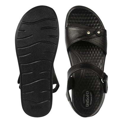 Unisoft Women's Sandals | Premium Soft Orthopedic Slip-on Summer Casual Slippers | Lightweight, Medium Arch-USL_462_407