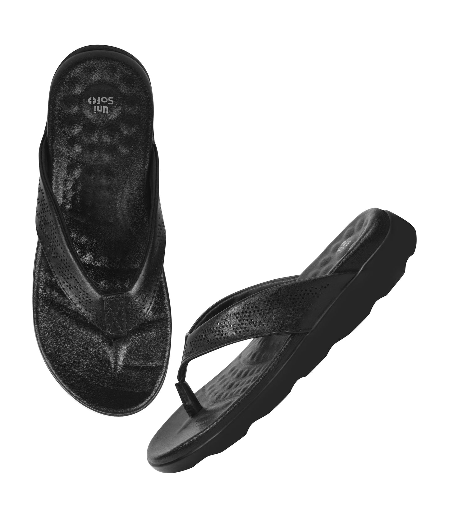 Unisoft Women's Slippers Premium Soft Orthopedic Slip on Summer Casual Slippers Lightweight Medium Arch USL US 2002