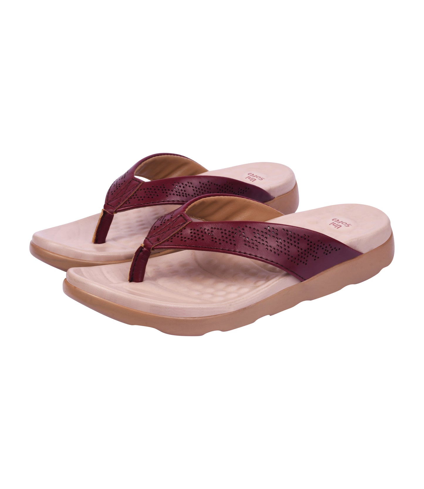 Unisoft Women's Slippers Premium Soft Orthopedic Slip on Summer Casual Slippers Lightweight Medium Arch USL US 2002
