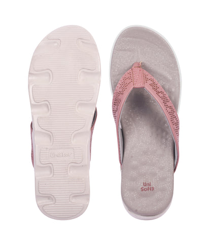 Unisoft Women's Slippers Premium Soft Orthopedic Slip on Summer Casual Slippers Lightweight Medium Arch USL US 2002