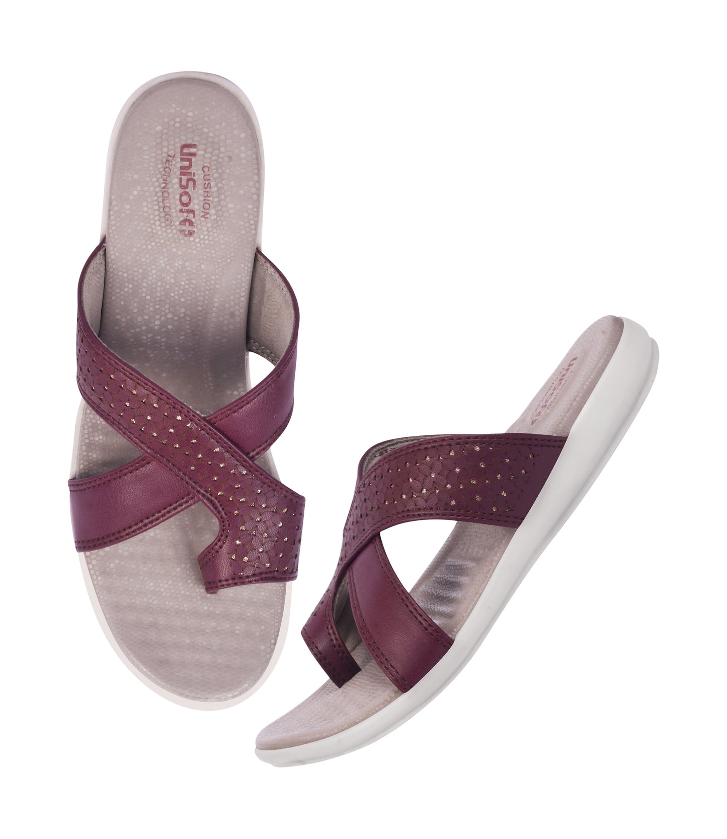 Unisoft Women's Slippers Premium Soft Orthopedic Slip on Summer Casual Slippers Lightweight Medium Arch USL US 3003