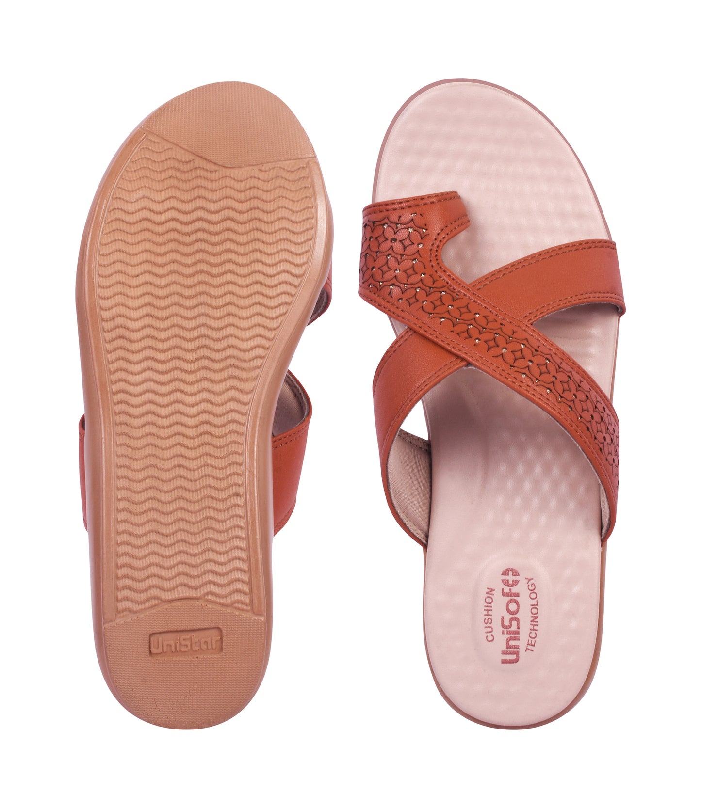 Unisoft Women's Slippers Premium Soft Orthopedic Slip on Summer Casual Slippers Lightweight Medium Arch USL US 3003