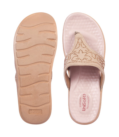 Unisoft Women's Slippers Premium Soft Orthopedic Slip on Summer Casual Slippers Lightweight Medium Arch USL US 4001