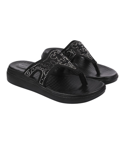 Unisoft Women's Slippers Premium Soft Orthopedic Slip on Summer Casual Slippers Lightweight Medium Arch USL US 4001